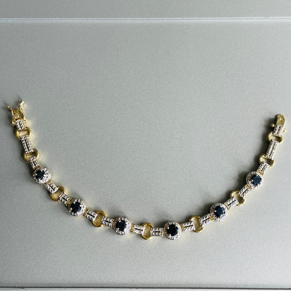 Sterling Silver Tennis Bracelets with Natural Gemstones ‼️ ASK FOR PRICE… - Picture 5 of 17